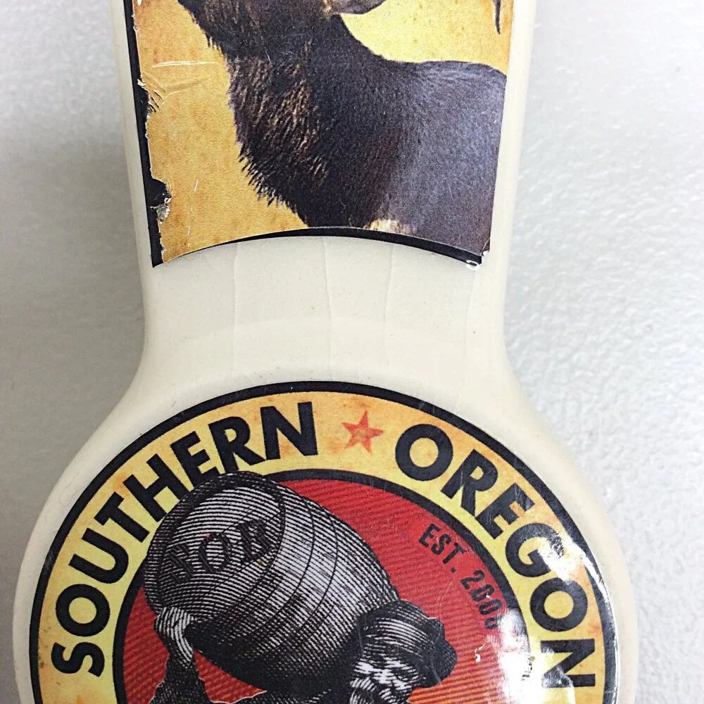 Lot of 2‎ Southern Oregon Brewing Tap Handle Pulls Pin Up Porter Nick Race IPA